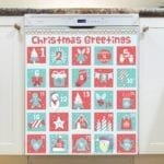 Christmas - Christmas Calendar #16 - Christmas Greetings Dishwasher Sticker