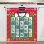 Christmas - Christmas Calendar #15 Dishwasher Sticker