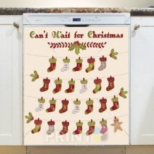 Christmas - Christmas Calendar #11 - Can't Wait for Christmas Dishwasher Sticker