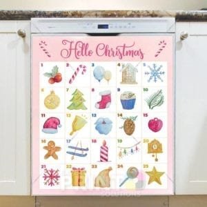 Christmas - Christmas Calendar #8 - Hello Christmas Dishwasher Sticker