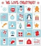 Christmas - Christmas Calendar #2 - We Love Christmas Dishwasher Sticker