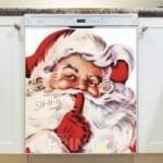 Christmas - Secret Santa - Shhh Dishwasher Sticker