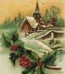 Christmas - Victorian Holiday #4 Dishwasher Sticker