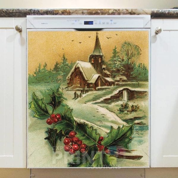 Christmas - Victorian Holiday #4 Dishwasher Sticker