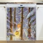 Christmas - Victorian Holiday Dishwasher Sticker