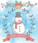 Woodland Christmas #12 - Merry Christmas Dishwasher Sticker