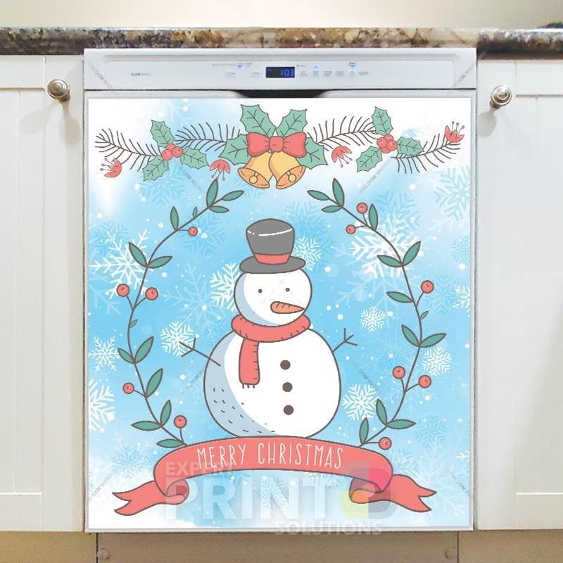 Woodland Christmas #12 - Merry Christmas Dishwasher Sticker