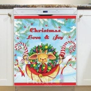 Christmas - Christmas in the Magical Forest - Christmas Love & Joy Dishwasher Sticker