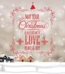 Christmas - Beautiful Christmas Blessing - May Your Christmas Be Blessed with Love Peace & Joy Dishwasher Sticker