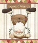 Christmas - Cute Funny Santa - Merry Christmas Dishwasher Sticker