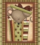 Christmas - Christmas Mouse in a Box Dishwasher Sticker