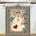 Christmas - Country Snowman Dishwasher Sticker