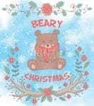 Woodland Christmas #7 - Beary Christmas Dishwasher Sticker