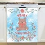 Woodland Christmas #7 - Beary Christmas Dishwasher Sticker