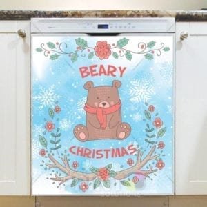 Woodland Christmas #7 - Beary Christmas Dishwasher Sticker