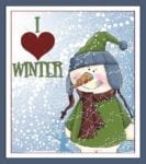 2260-christmas-i-love-winter Christmas - I Love Winter Dishwasher Sticker