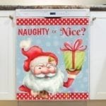 Christmas - Naughty or Nice?? Dishwasher Sticker