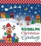 Christmas - Rudolph Christmas Greetings Dishwasher Sticker