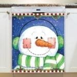 Christmas - Sweet Christmas Snowman Dishwasher Sticker