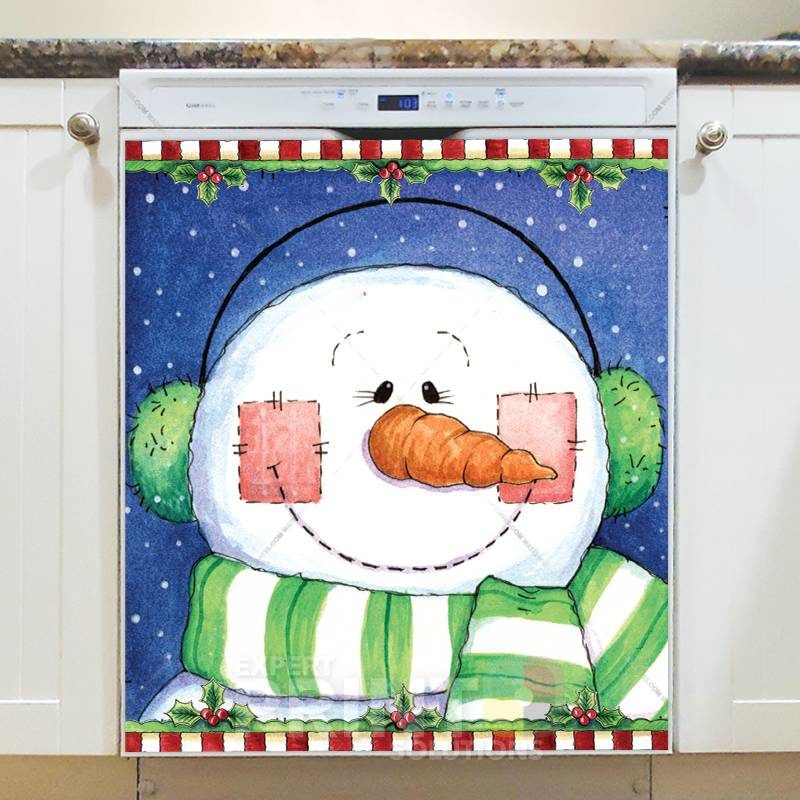 Christmas - Sweet Christmas Snowman Dishwasher Sticker