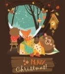Christmas - Winter Bear Family - Merry Christmas Dishwasher Sticker