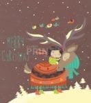 Christmas - Best Winter Friends - Merry Christmas Dishwasher Sticker