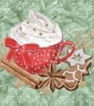 Christmas - Hot Chocolate with Cinnamon Design #3 Dishwasher Sticker