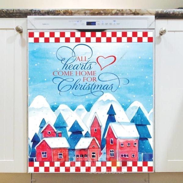 2369-christmas-all-hearts-come-home-for-christmas-dishwasher-magnet Christmas - All Hearts Come Home for Christmas Dishwasher Sticker