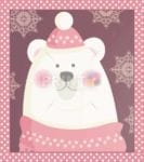 Christmas - Sweet Polar Bear Dishwasher Sticker