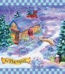 Christmas - Beautiful Christmas Cottage - Welcome Dishwasher Sticker