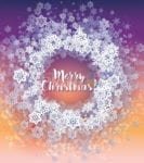 Christmas - Beautiful Snowflake Wreath - Merry Christmas Dishwasher Sticker