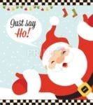 Christmas - Just Say Ho! Dishwasher Sticker