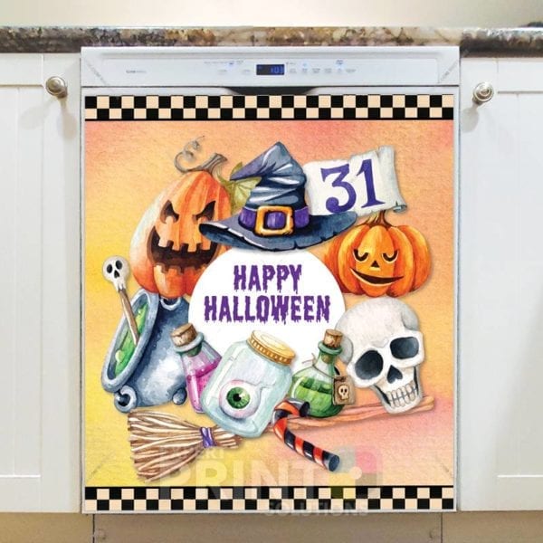 2474-happy-halloween-day-dishwasher-magnet Happy Halloween Day Dishwasher Sticker