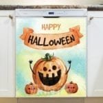 Happy Halloween Pumpkin Dishwasher Sticker