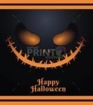 Scary Pumpkin Face #2 - Happy Halloween Dishwasher Sticker