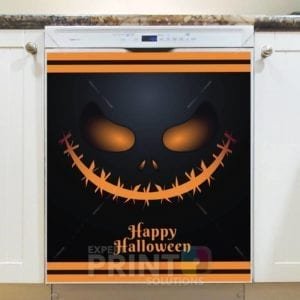Scary Pumpkin Face #2 - Happy Halloween Dishwasher Sticker