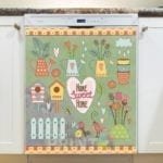 Cute Garden - Home Sweet Home Dishwasher Sticker