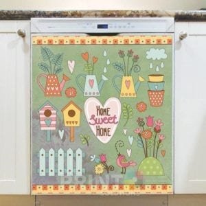 Cute Garden - Home Sweet Home Dishwasher Sticker