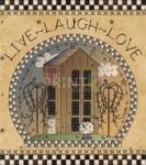Live - Laugh - Love Dishwasher Sticker