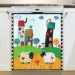 Cute Prim Country Life Dishwasher Sticker
