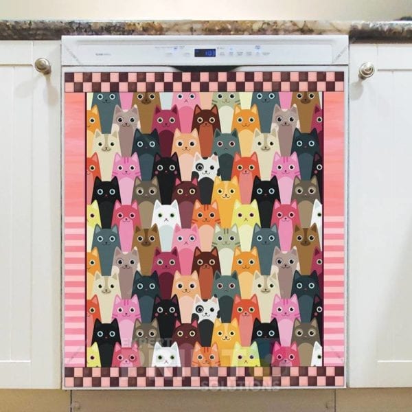 Cute Cats Dishwasher Sticker