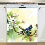 Cute Little Spring Bird Couple Dishwasher Sticker