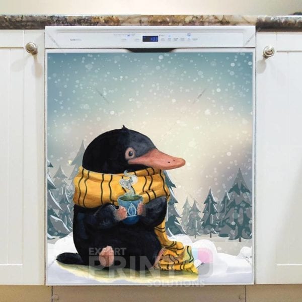 261-christmas-winter-platypus-dishwasher-magnet Christmas - Winter Platypus Dishwasher Sticker