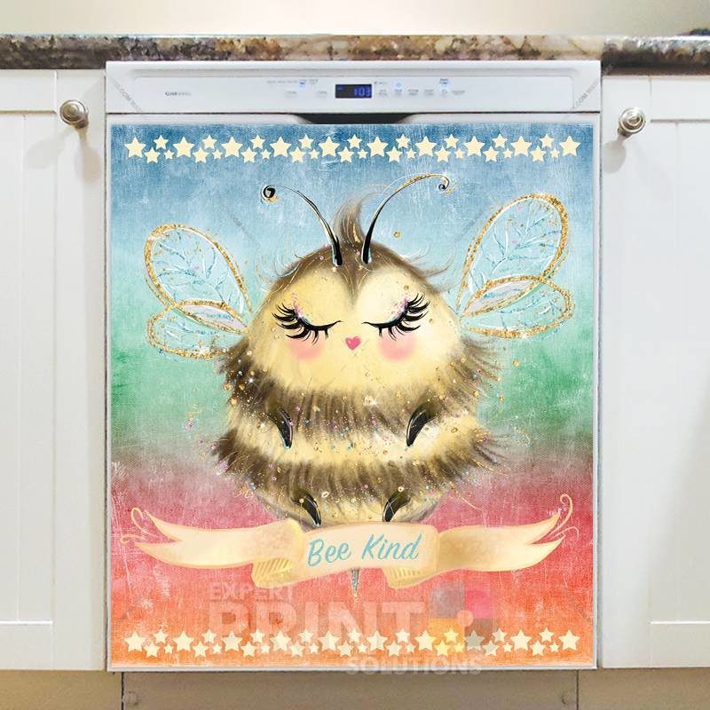 Cute Little Bee - Bee Kind Dishwasher Sticker