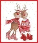 Christmas - Love Reindeer Couple Dishwasher Sticker