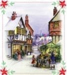 Little Victorian Town Christmas #2 Dishwasher Sticker