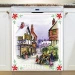 Little Victorian Town Christmas #2 Dishwasher Sticker