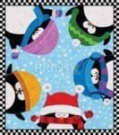 Cute Christmas Penguins Dishwasher Sticker