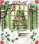 2654-pretty-christmas-window-1 Pretty Christmas Window #1 Dishwasher Sticker