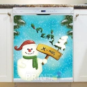 Christmas - Merry X-Mas Dishwasher Sticker